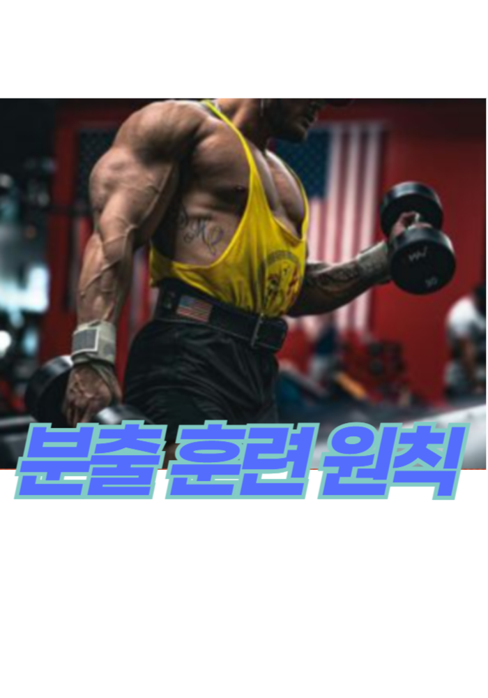 1.분출 훈련 원칙