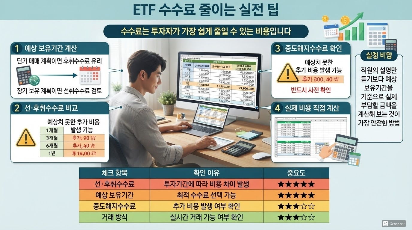 ETF 수수료 줄이는 실전 팁