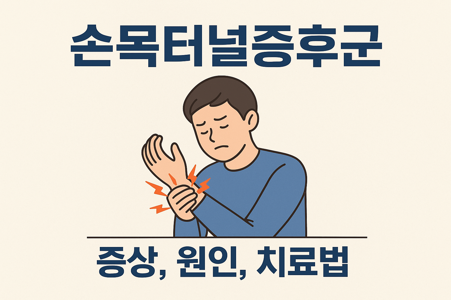 손목터널증후군 증상, 원인, 치료법
