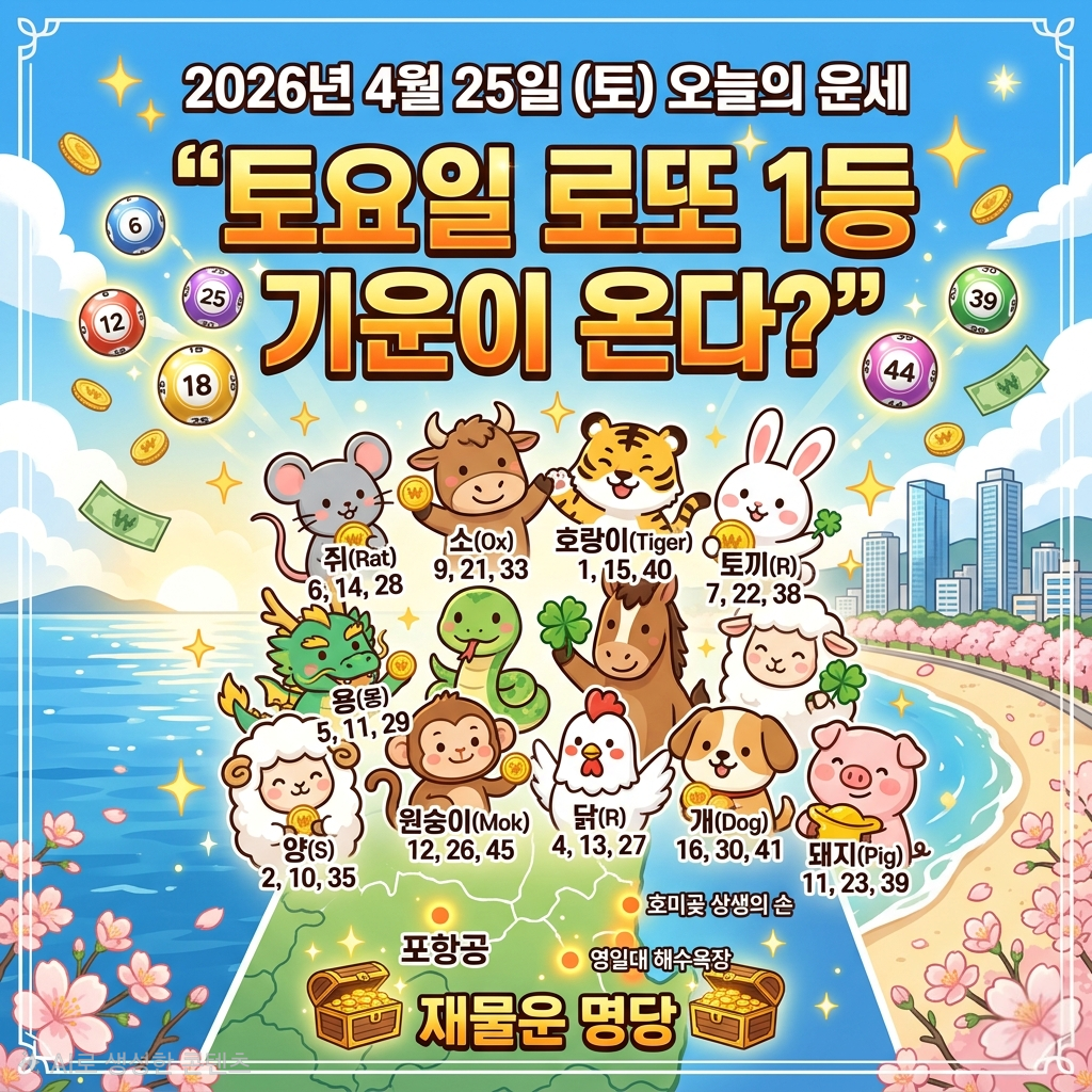 4월25일 오늘의 운세