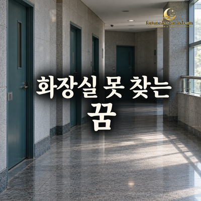 화장실 못 찾는 꿈 제목과 낯선 건물의 긴 복도