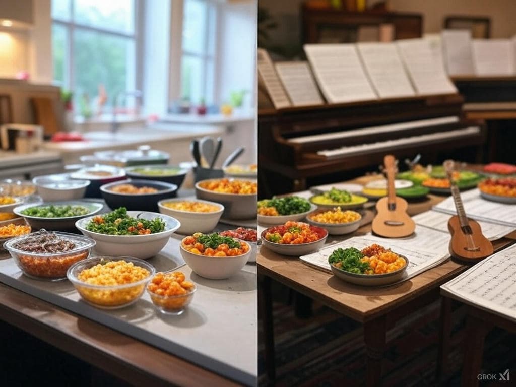 두 화면으로 분할, 다양한 취미 활동