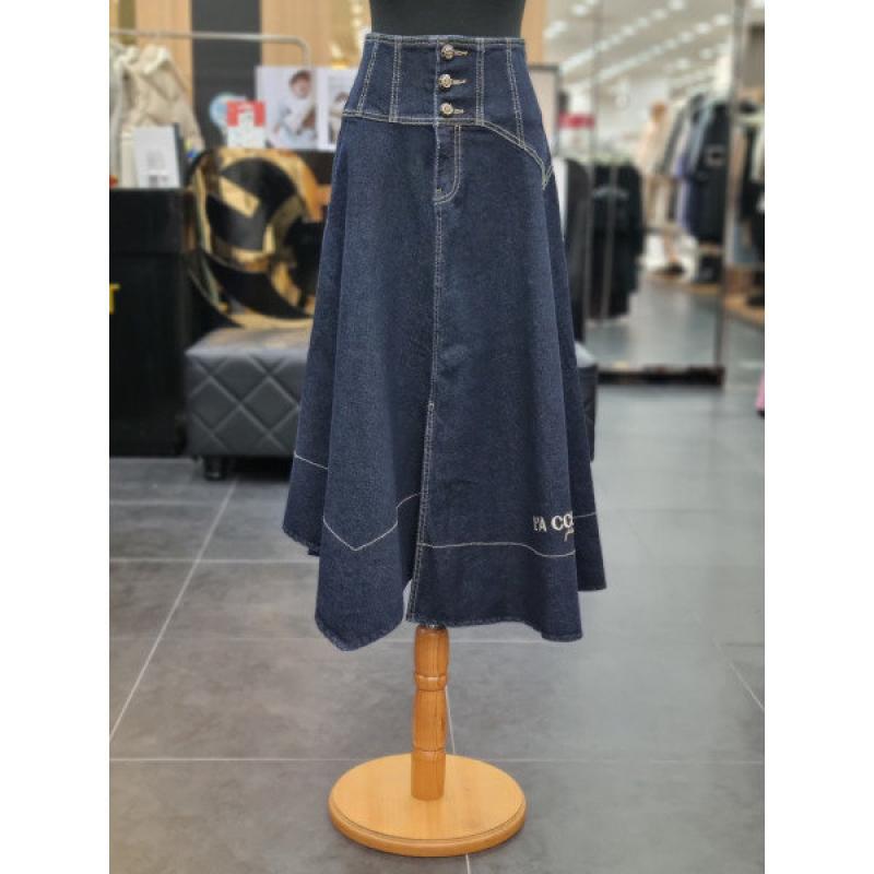 에고이스트 배색스티치언발란스데님스커트 EQ1DS660