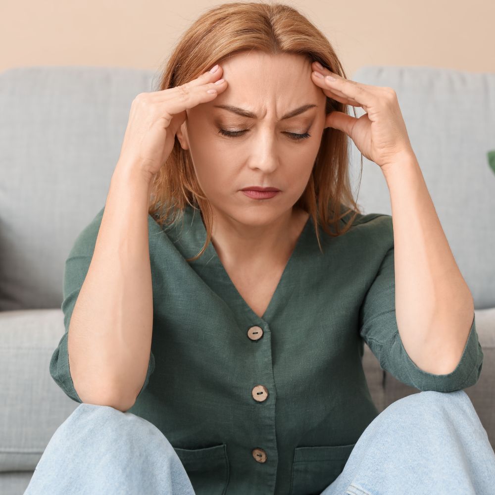 갱년기 여성 이미지