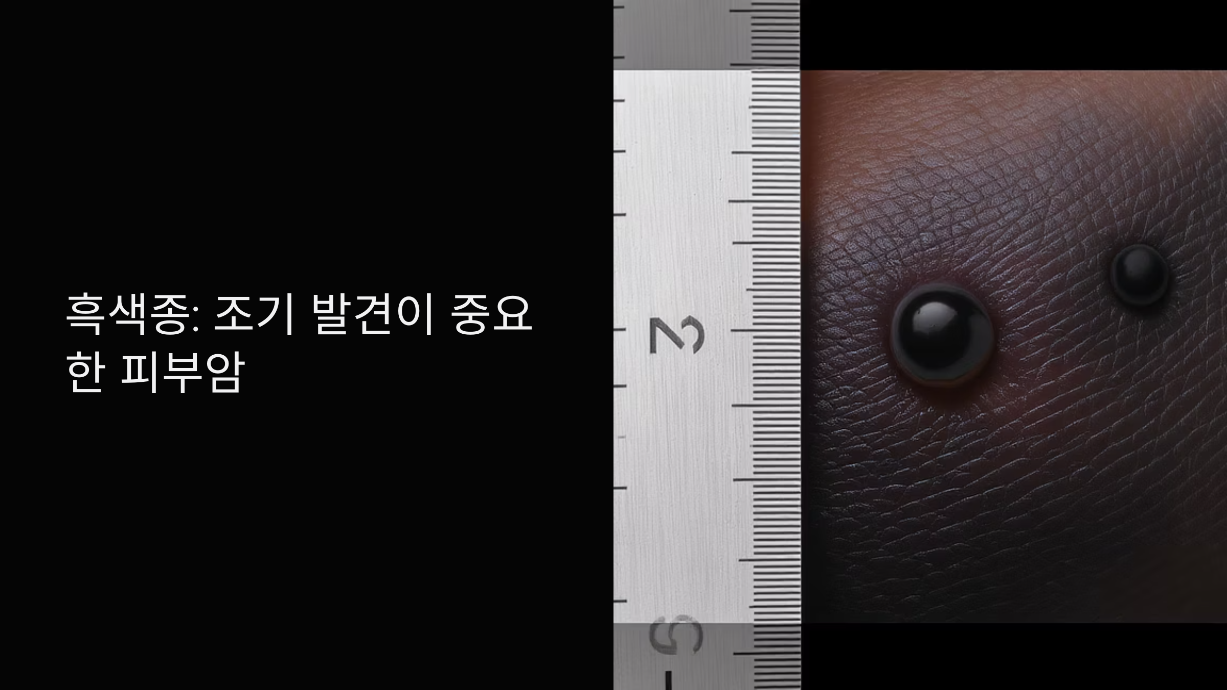 흑색종 초기 증상 알아채기