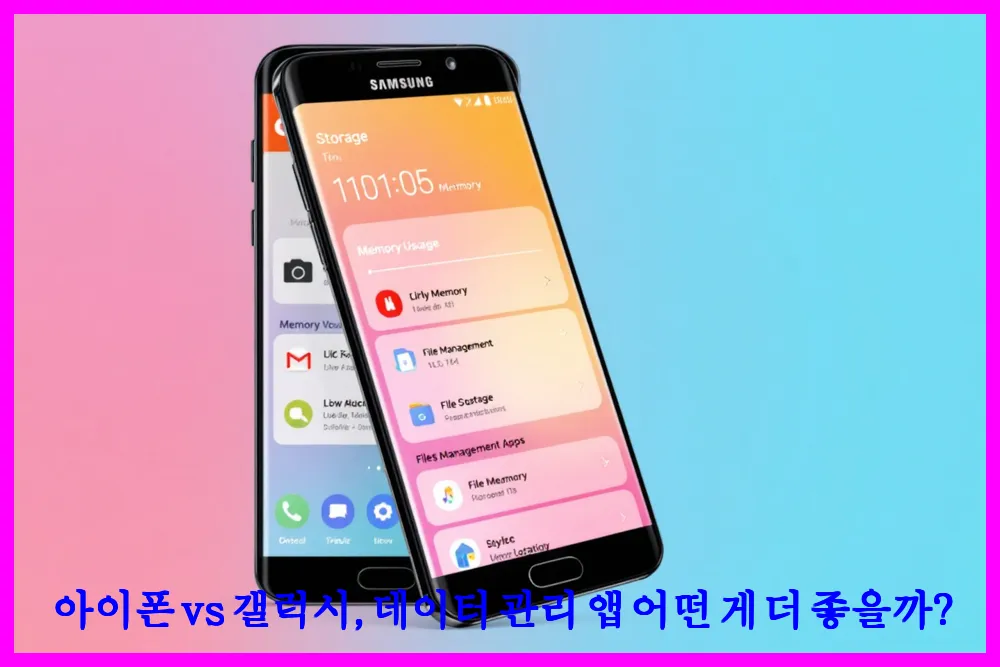아이폰 vs 갤럭시, 데이터 관리 앱 어떤 게 더 좋을까?