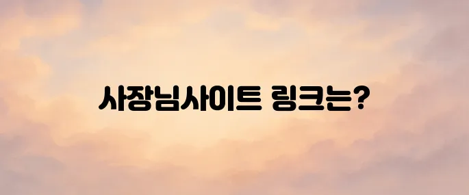 배달의민족 사장님사이트 바로가기