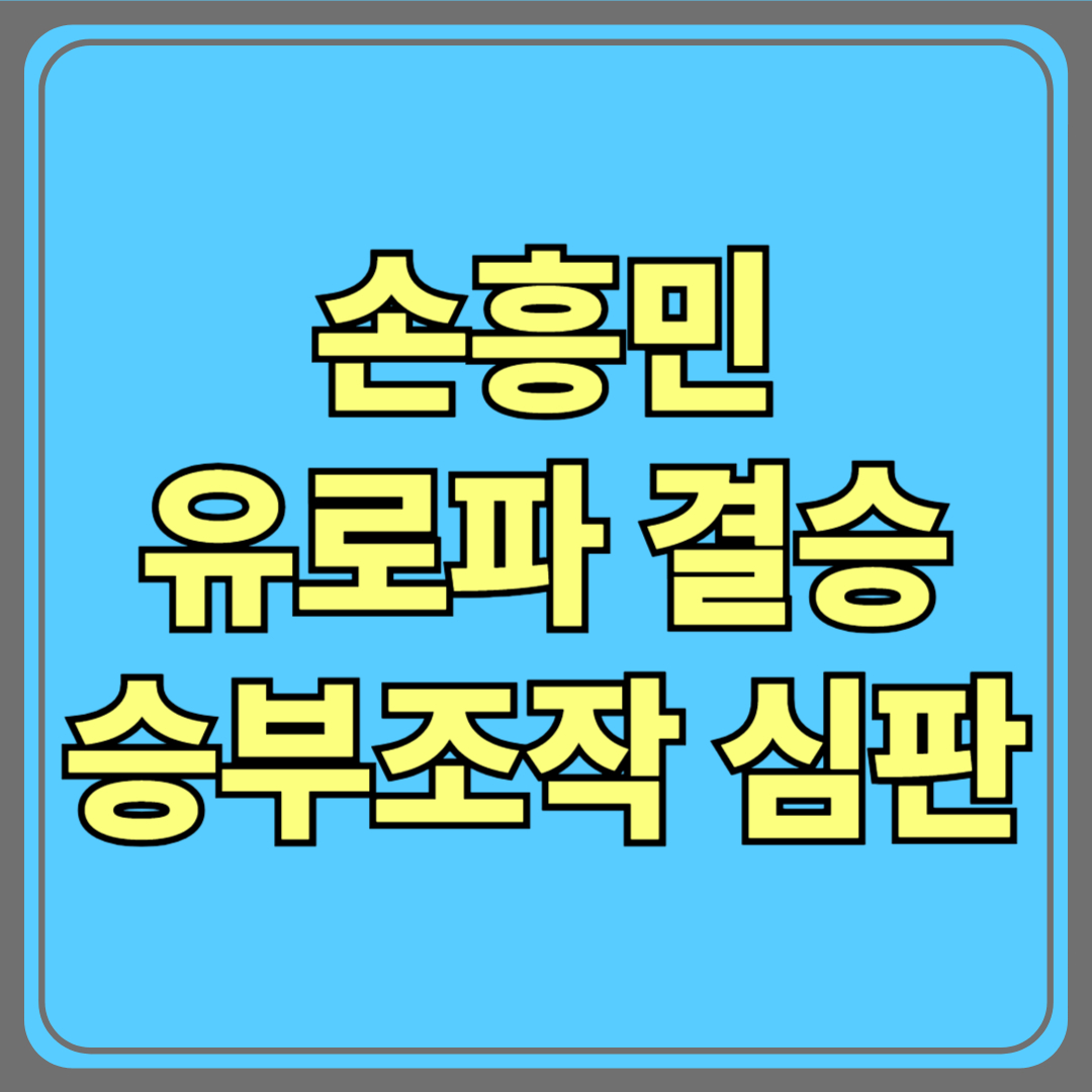 손흥민 유로파 결승전 앞두고 '승부조작 논란' 심판 배정 파문