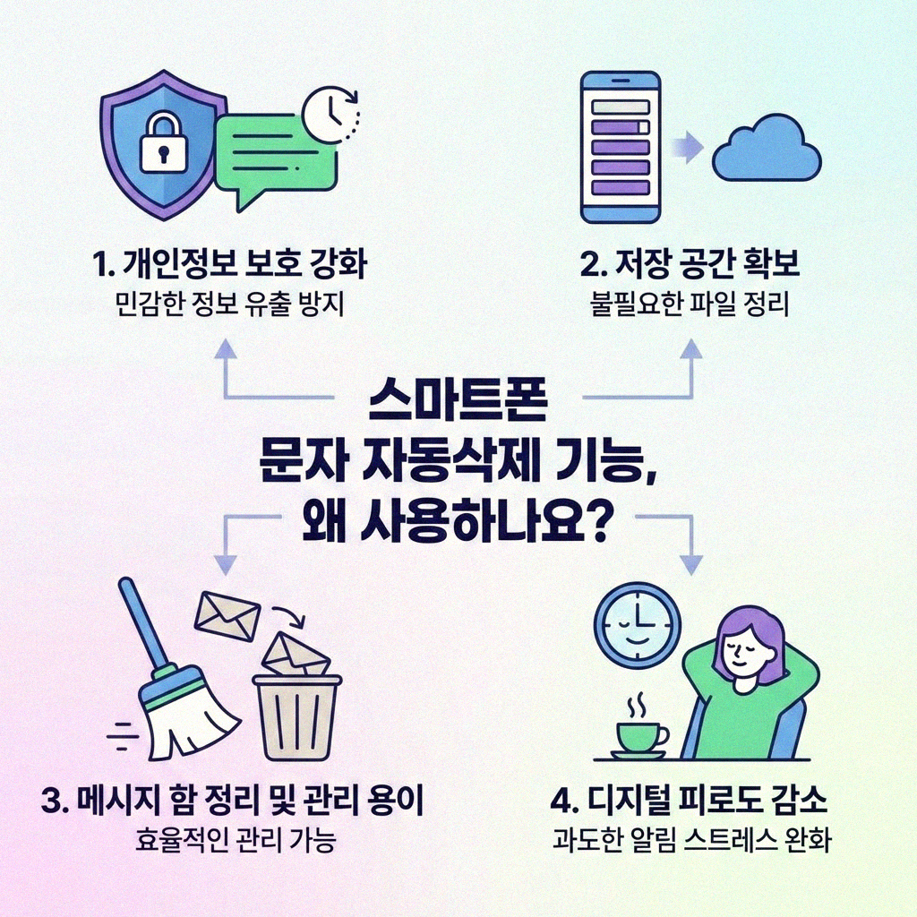 스마트폰 문자 자동삭제 해제, 이제 걱정 끝!