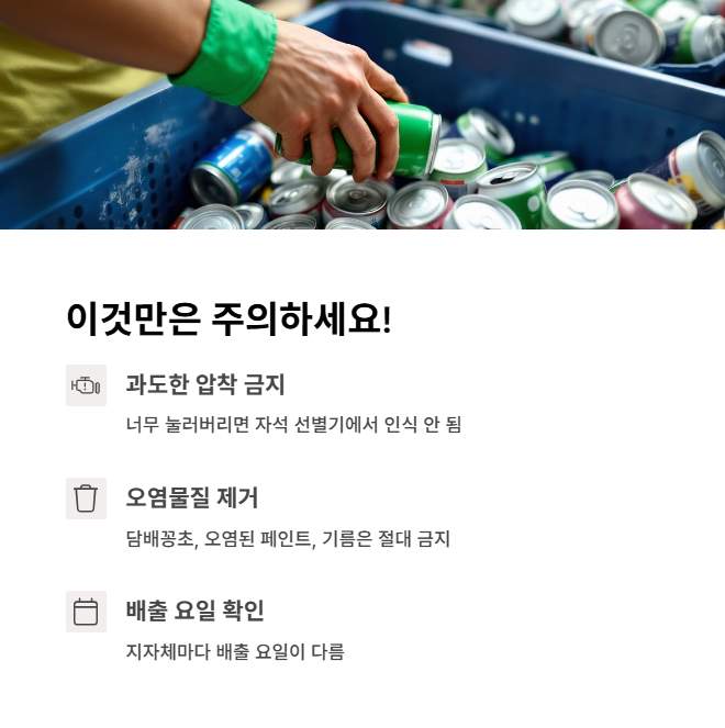 분리수거 시 유의사항