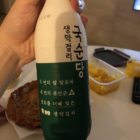 국순당 생막걸리 전체 모습