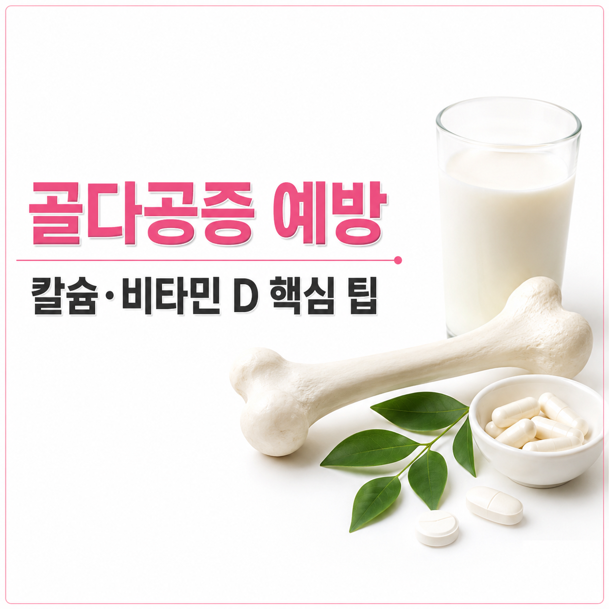 골다공증 영양제 이미지