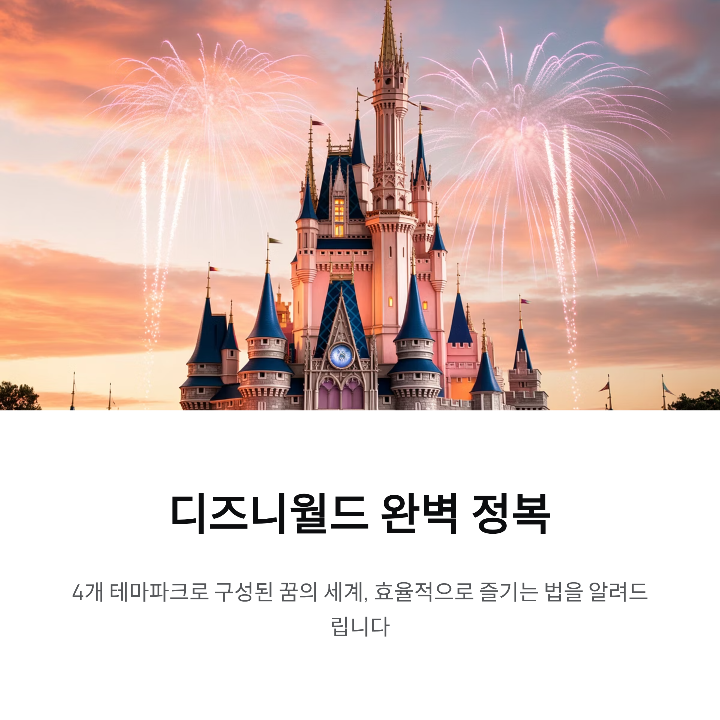 미국 디즈니월드 여행 꿀팁과 추천 코스 완벽 가이드