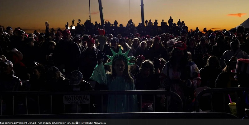트럼프, 백신 의무조치 반대 캐나다 트럭 운전자들 지지 선언ㅣ