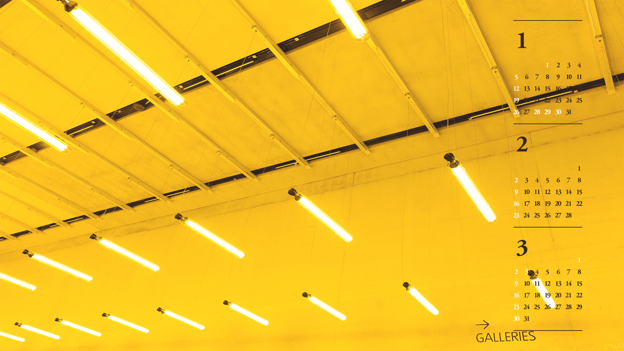 12 형광등 B - 2025년2월 노트북배경화면