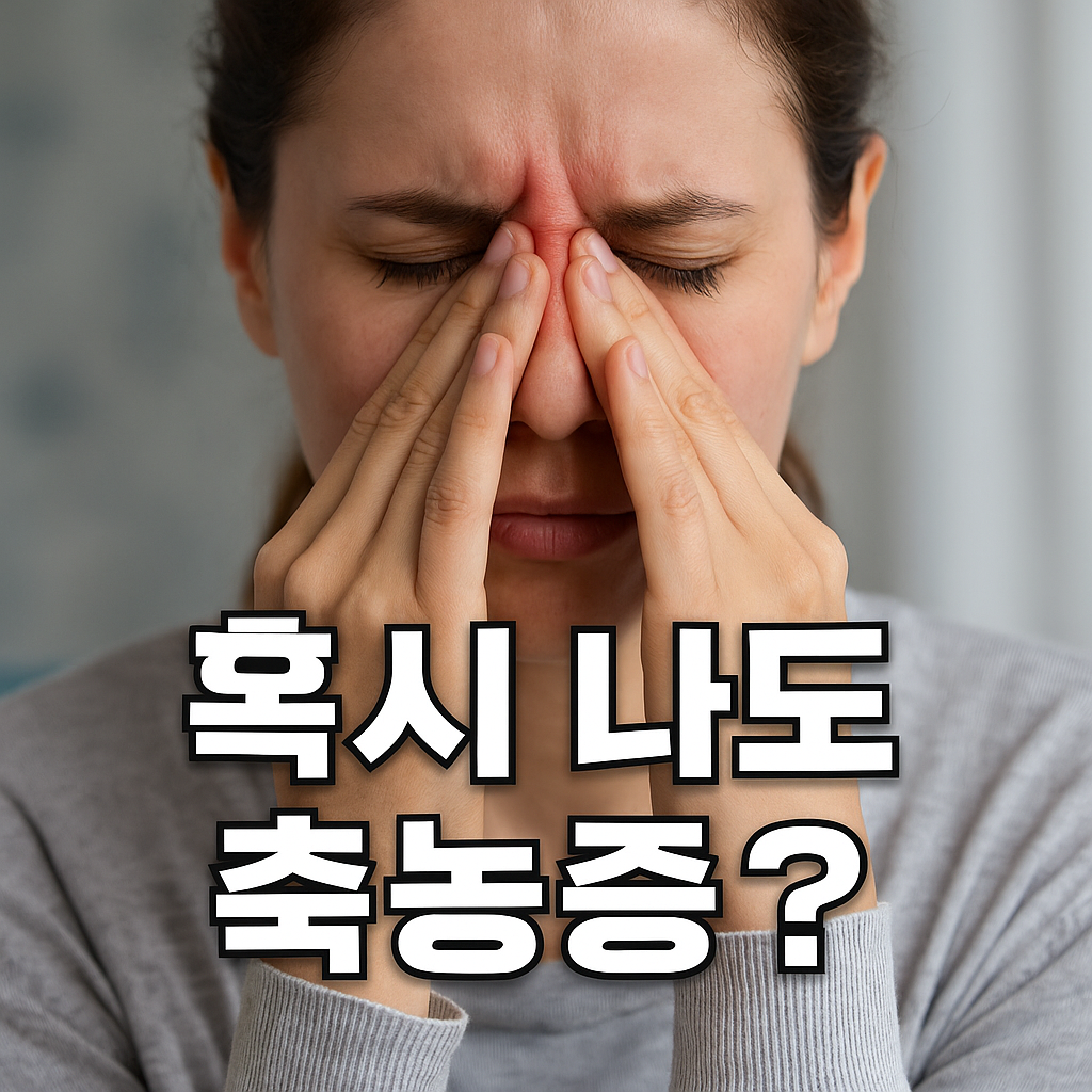 콧속이 답답하다면? 축농증 증상, 원인, 치료 총정리, 방치하면 생길 수 있는 합병증까지 한눈에