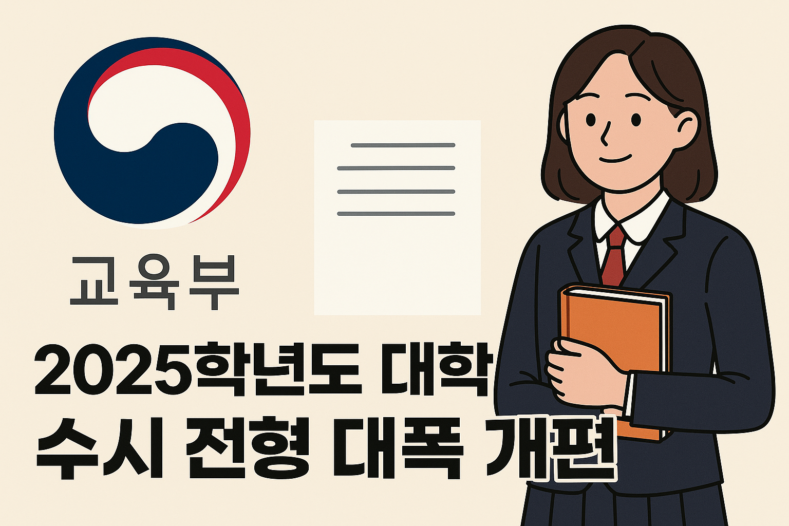 2025학년도 대학입시 수시전형 대폭 개편