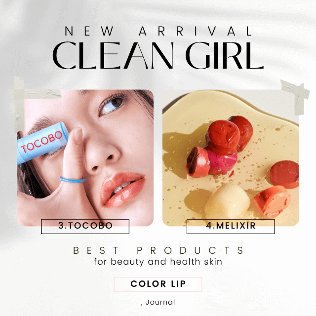 클린걸 메이크업 컬러 립밤 추천 제품 토코보와 멜릭서 상세 이미지