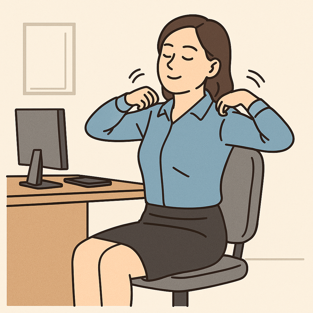 사무실-어깨-돌리기