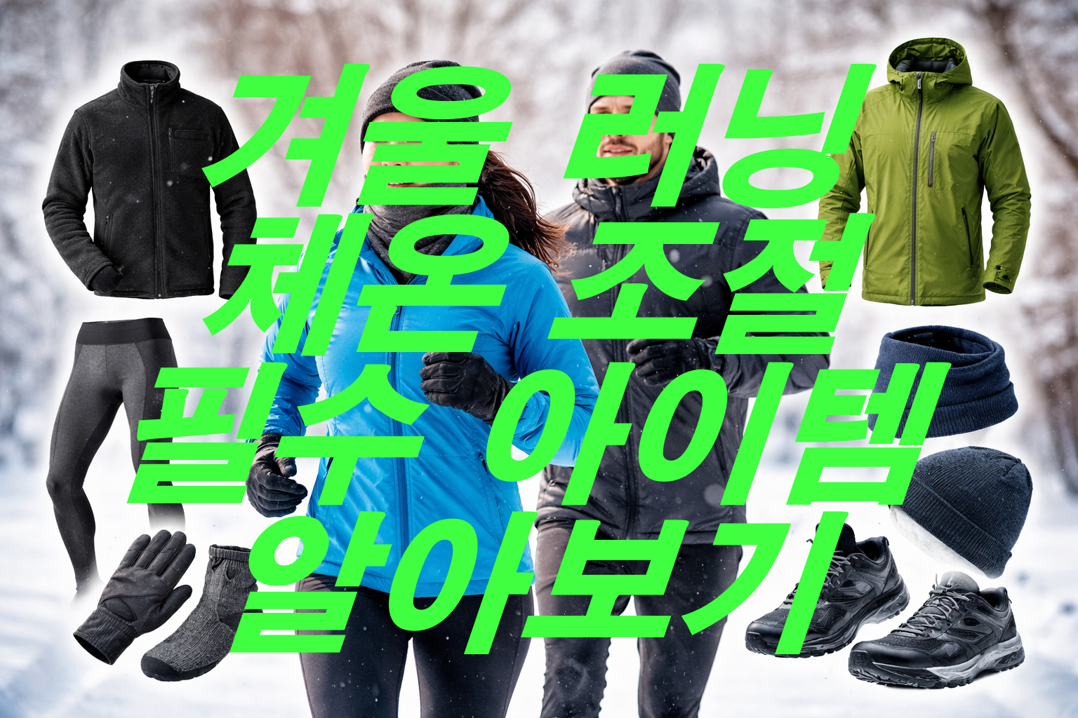 겨울 러닝 체온 유지를 위한 필수 아이템 총정리