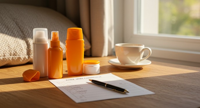 자외선 차단을 위한 자차