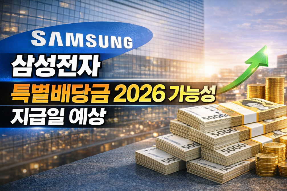 삼성전자 특별배당금 2026 지급일 총정리