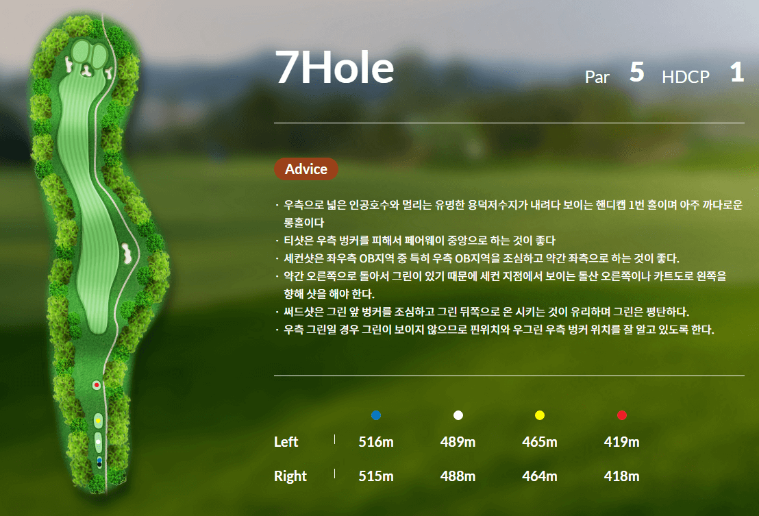 신원 CC 코스 공략도 16