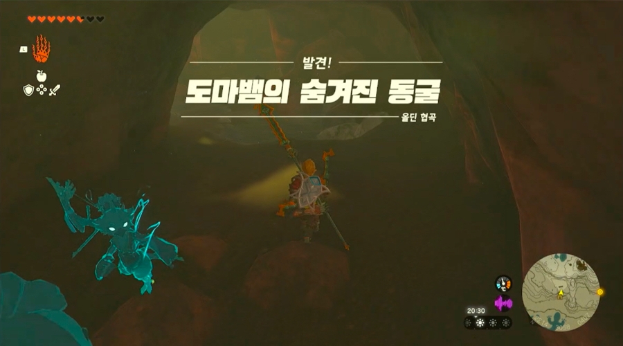 도마뱀의 숨겨진 동굴 발견