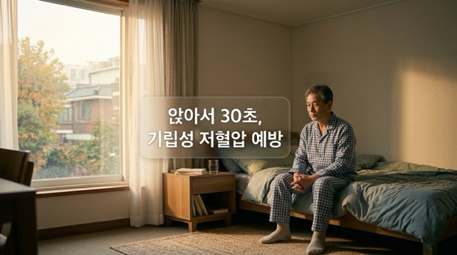 기립성 저혈압 식후 저혈압 발생 원리 혈액 쏠림 혈압 급락 상세