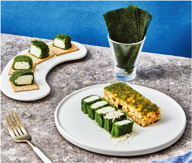 감태로 만드는 고급스러운 디저트