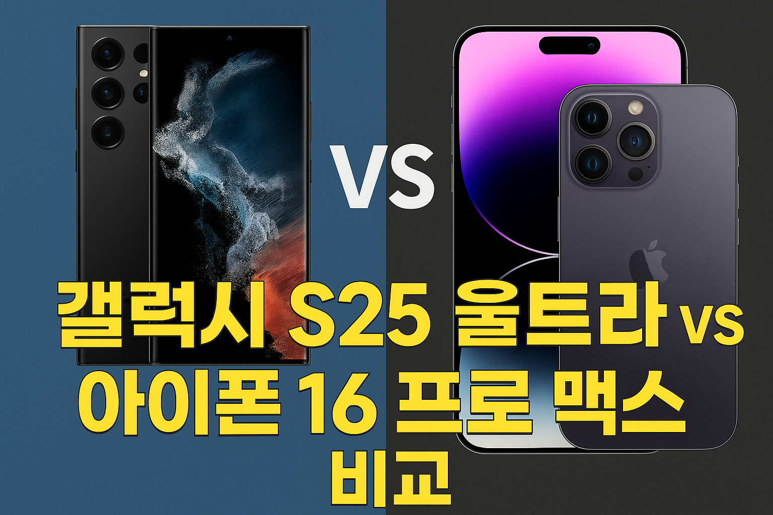 2025년 플래그십 스마트폰, 어떤 점이 다를까?