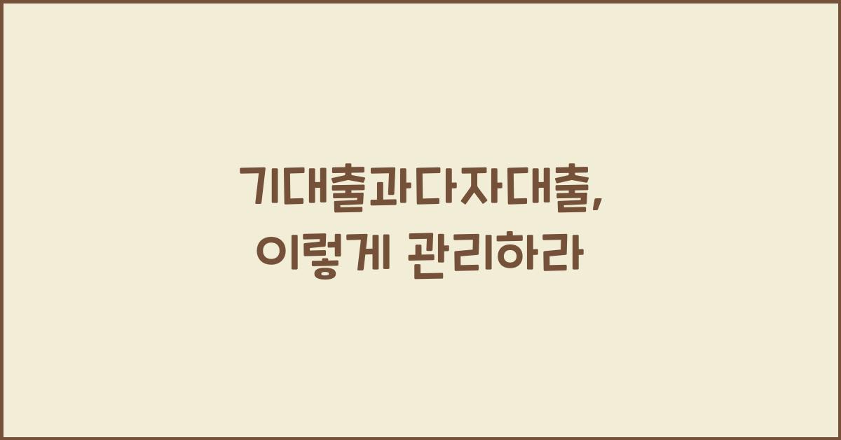 기대출과다자대출