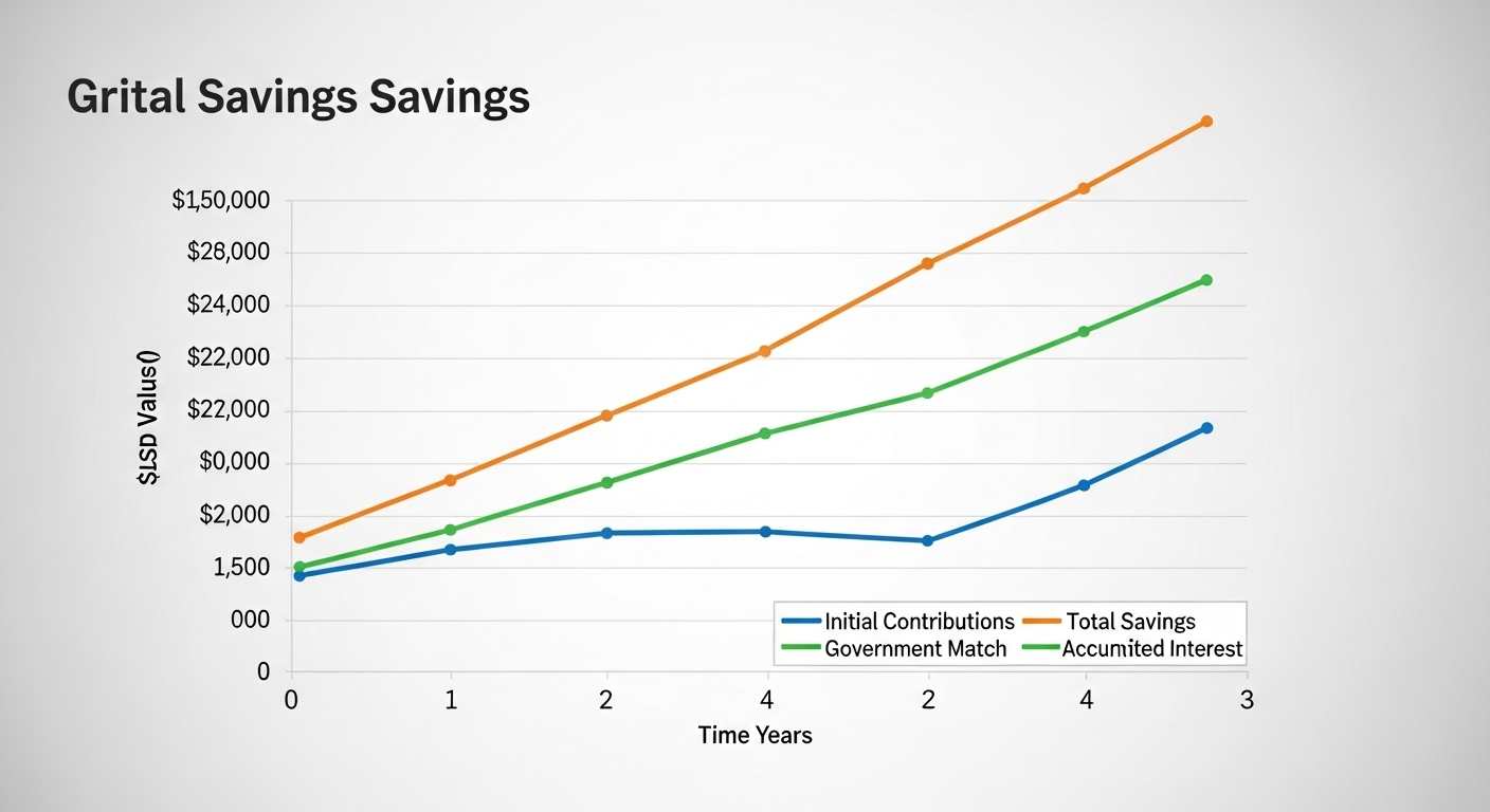 청년미래적금 년도별 상승그래프