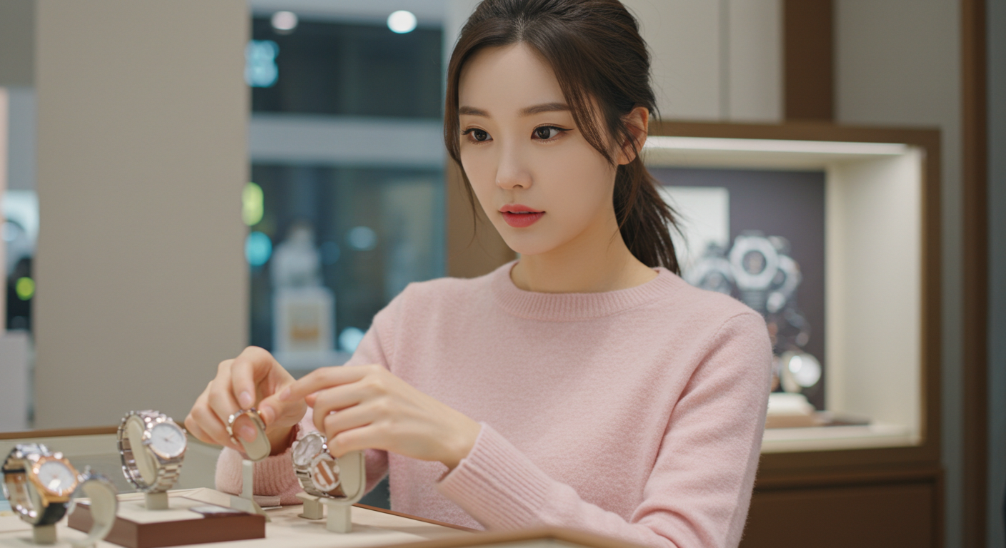 남자 까르띠에 명품 시계