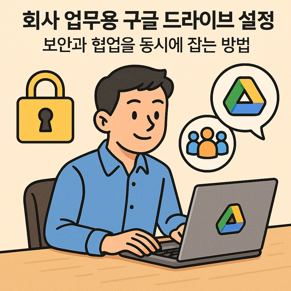 회사 업무용 구글 드라이브 설정법