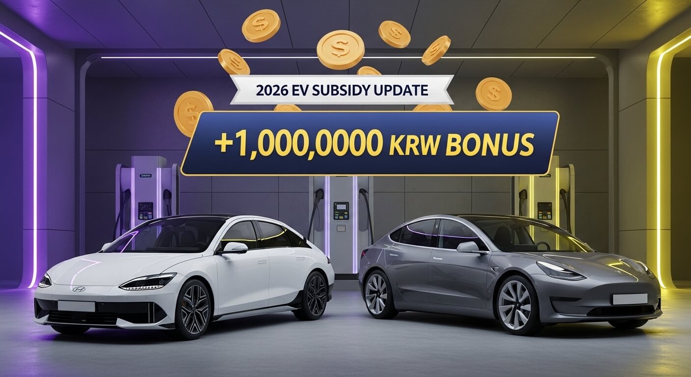 현대-테슬라 전기차보조금 과 1,000,000원 보너스