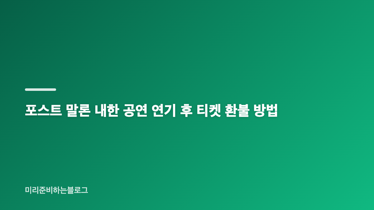 포스트 말론 내한 공연 연기, 일정 조정의 배경