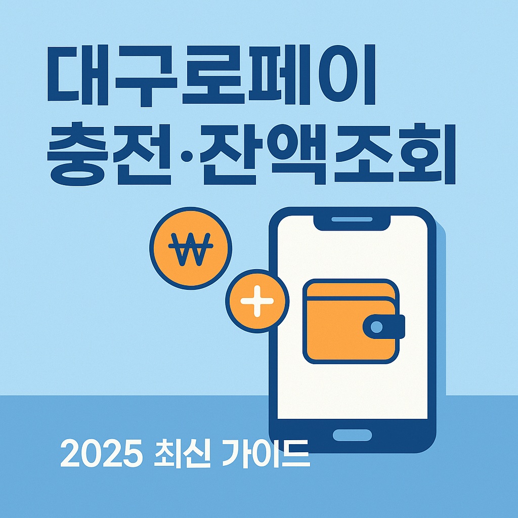 대구로페이 충전·잔액조회 총정리 (2025)