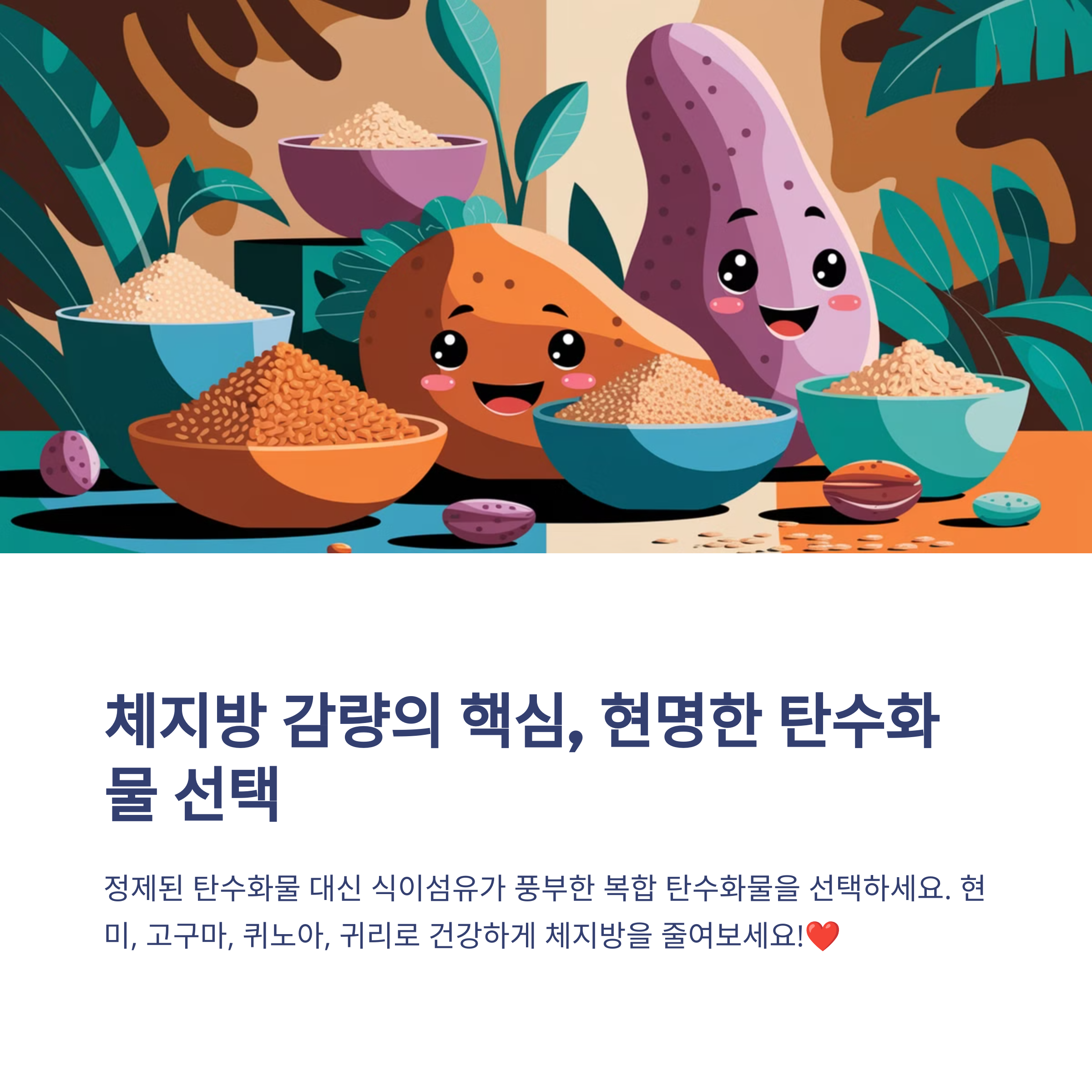체지방 줄이는 음식 &amp; 식단 추천 탄수화물 조절 필수