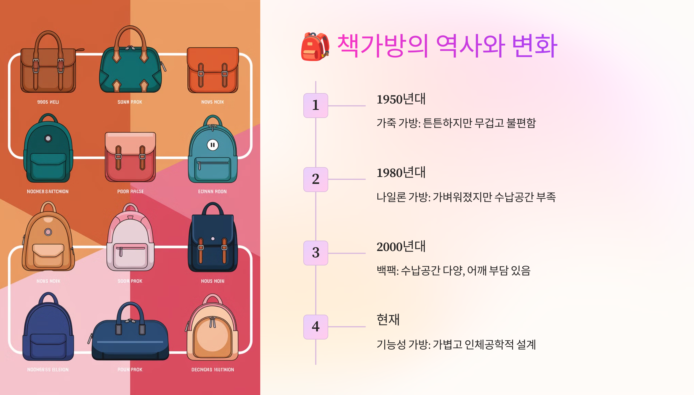🎒 책가방의 역사와 변화