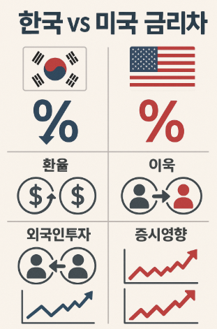 한국 vs 미국 금리차 관련 사진