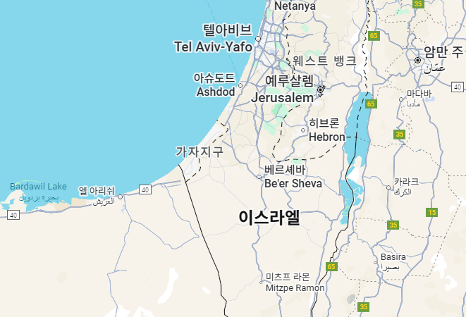 이스라엘 지도