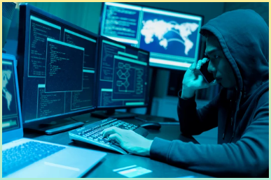 아시아 남성 해커의 시데뷰