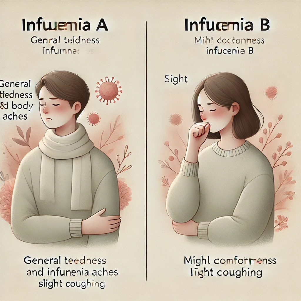 A형 독감 B형 독감의 차이, 증상 등 3분 정리
