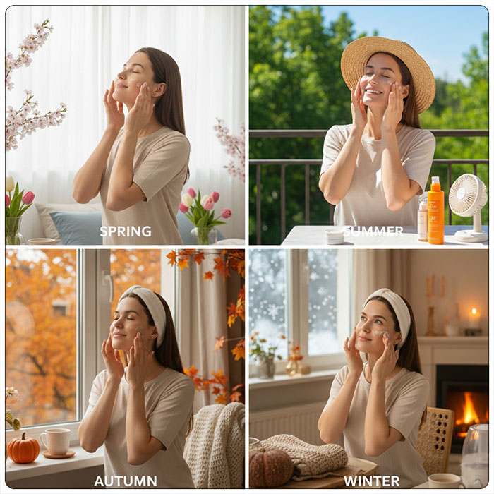 사계절의 변화에 대처하는 '계절별 스킨케어'