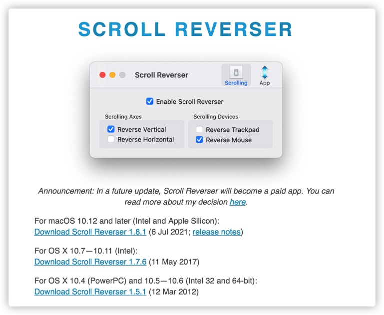 scroll reverser 홈페이지