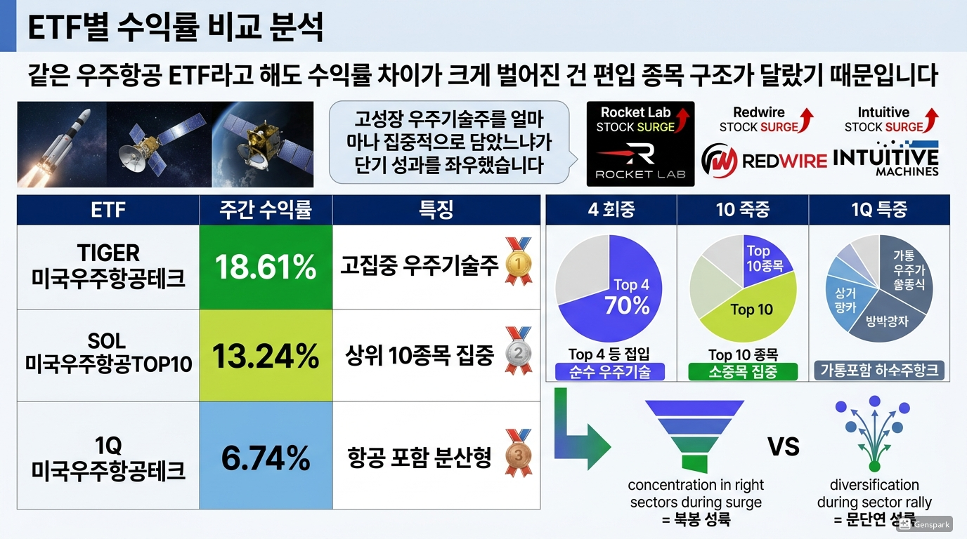 ETF별 수익률 비교 분석