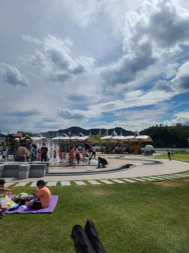 칠곡보생태공원-분수대