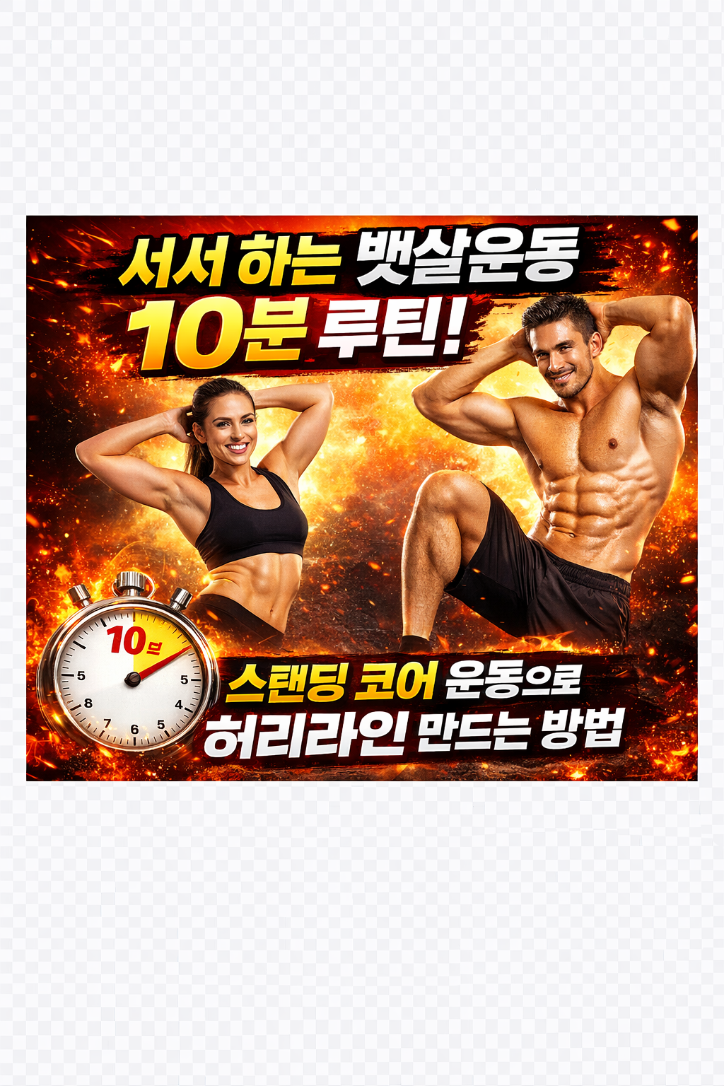 서서 하는 뱃살운동 10분 루틴: 스탠딩 코어 운동으로 허리라인 만드는 방법