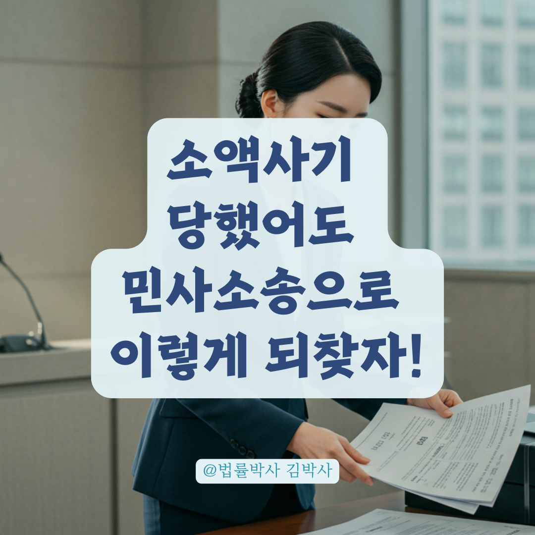소액사기 피해자라면 꼭 알아야 할 민사소송 절차와 핵심 문서 안내.